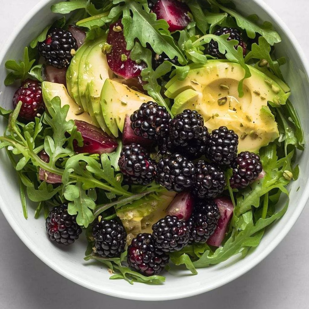 Blackberry, Avocado and Arugula Salad Recipe