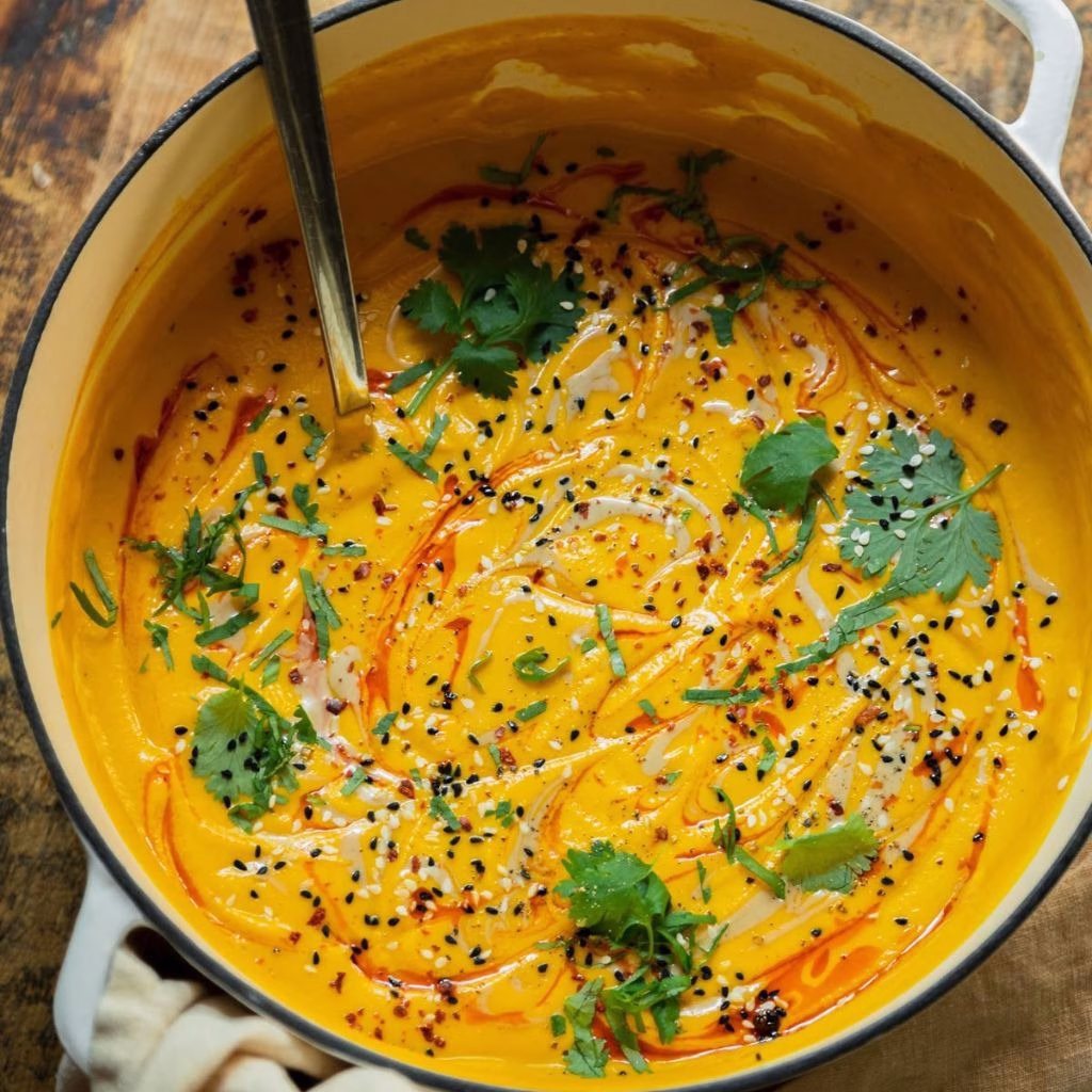 Spicy Carrot and Red Lentil Soup Recipe