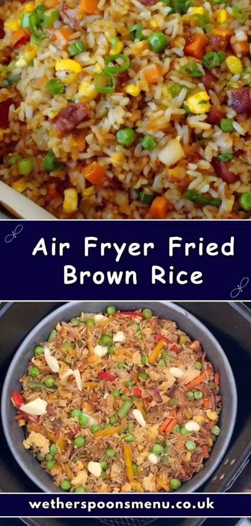 Crispy Air Fryer Fried Brown Rice Recipe