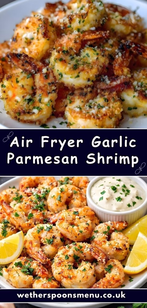 Air Fryer Garlic Parmesan Shrimp Recipe
