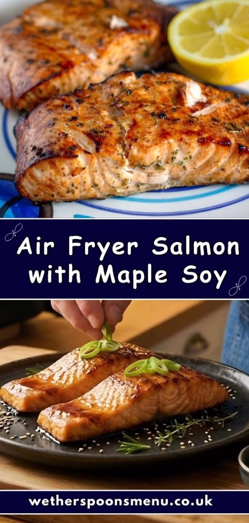Air Fryer Salmon with Maple Soy Glaze Recipe
