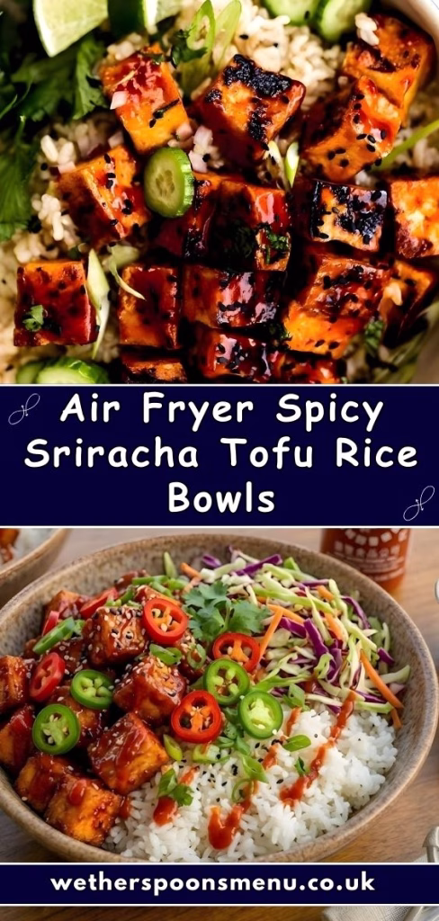 Spicy Sriracha Tofu Rice Bowls Recipe