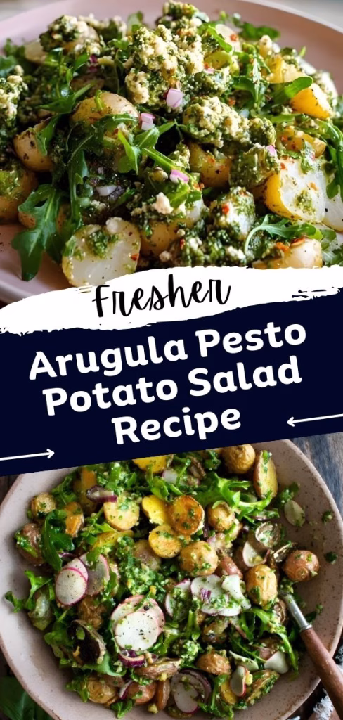 Arugula Pesto Potato Salad Recipe