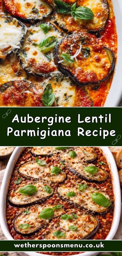 Easy Aubergine Lentil Parmigiana Recipe