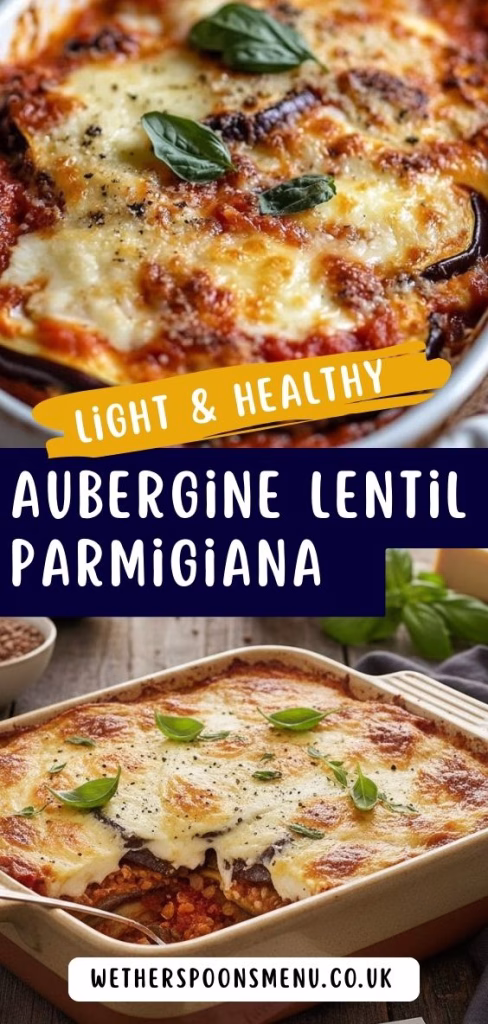 Aubergine Lentil Parmigiana Recipe