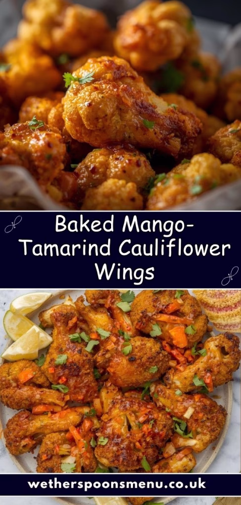 Baked Mango-Tamarind Cauliflower Wings Recipe