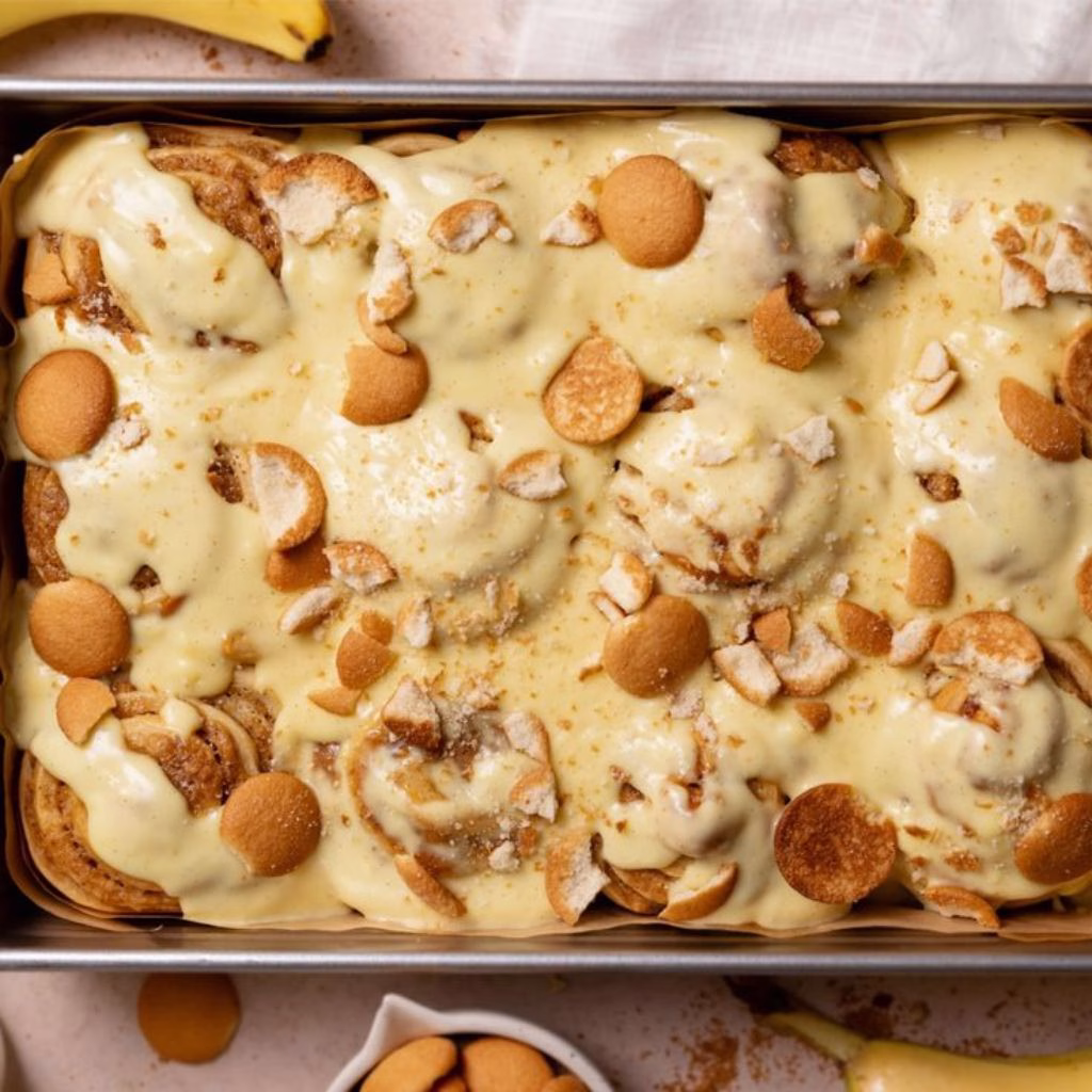 Banana Bread Batter Cinnamon Buns Recipe