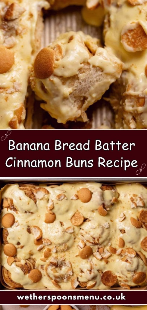 Banana Bread Batter Cinnamon Buns Recipe