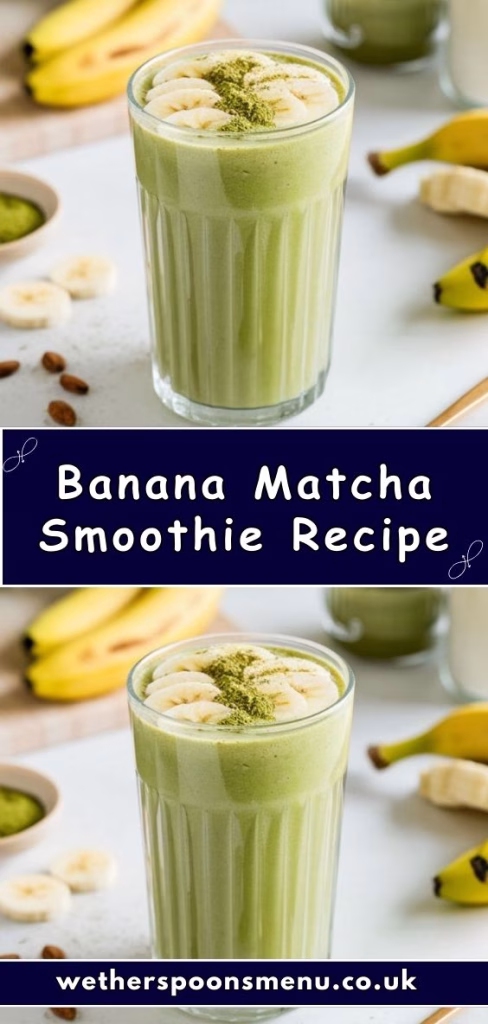Banana Matcha Smoothie Recipe