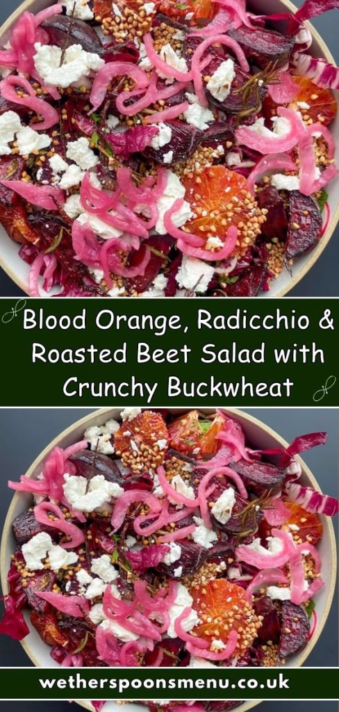 Blood Orange, Radicchio & Roasted Beet Salad with Crunchy Buckwheat Recipe