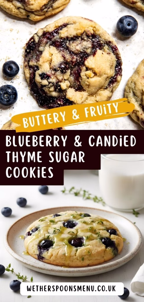 Blueberry & Candied Thyme Sugar Cookies