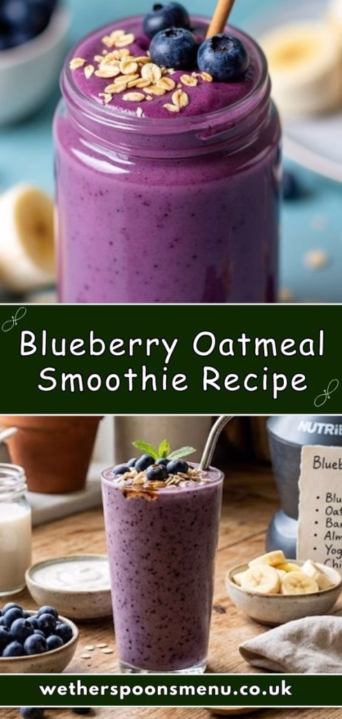 Blueberry Oatmeal Smoothie Recipe
