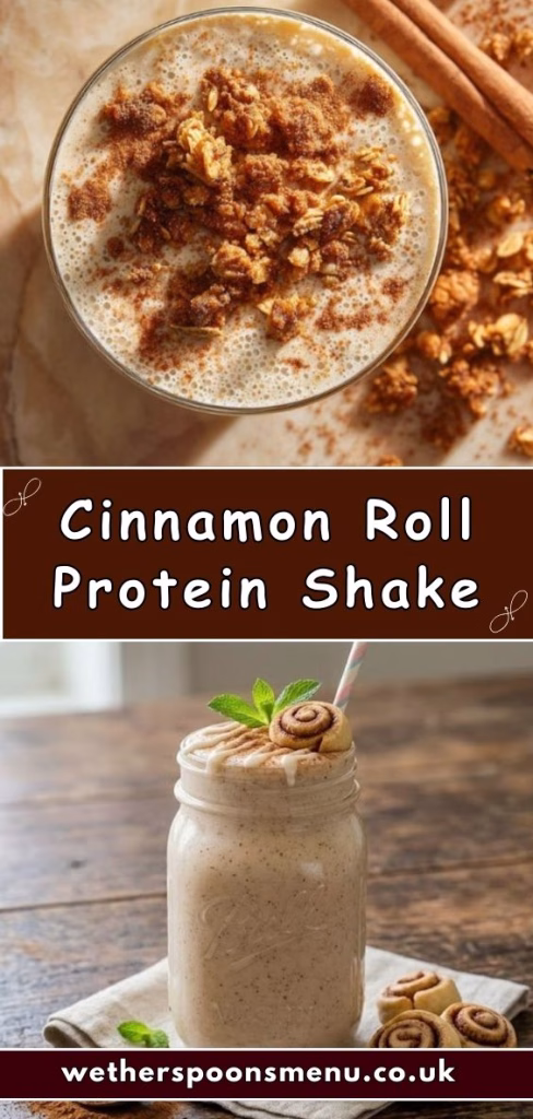 Cinnamon Roll Protein Shake Recipe