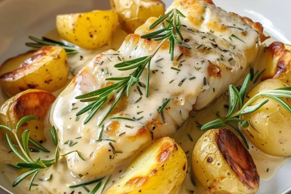 Cod & Potatoes in Rosemary Sauce Recipe