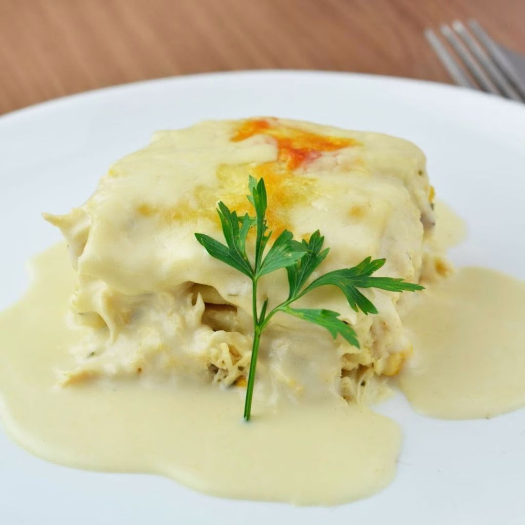 Creamy Chicken Lasagna with White Sauce Recipe