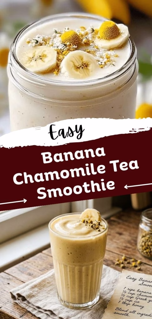 Easy Banana Chamomile Tea Smoothie Recipe