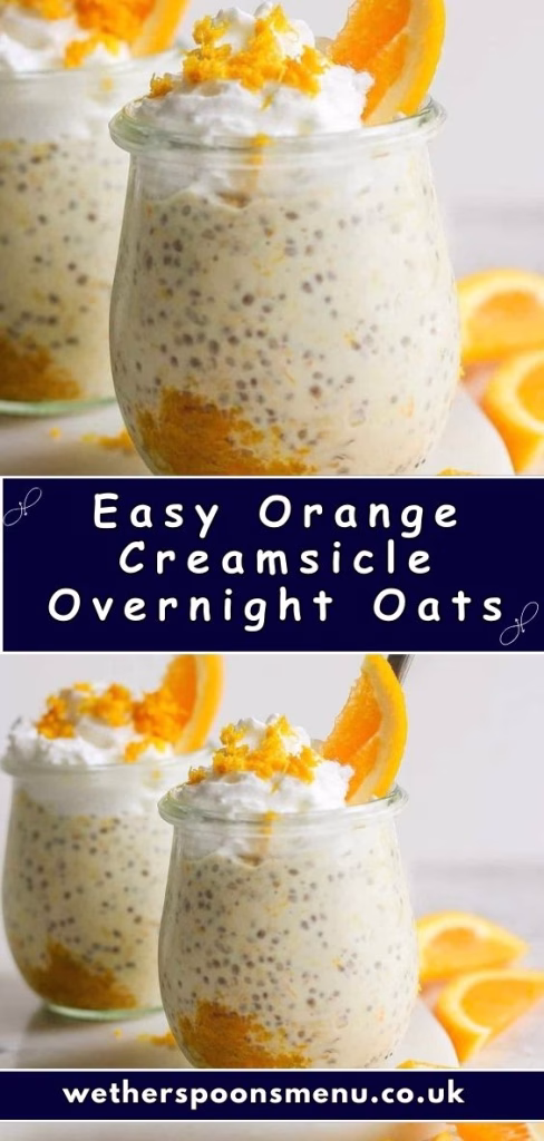 Easy Orange Creamsicle Overnight Oats Recipe