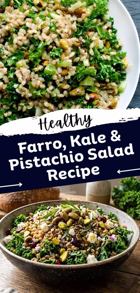 Farro, Kale & Pistachio Salad Recipe