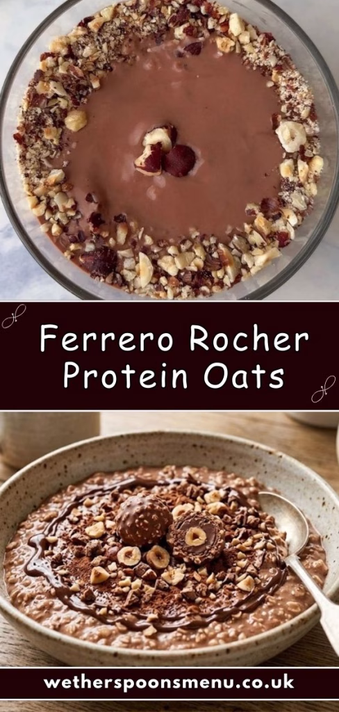 Ferrero Rocher Protein Oats Recipe