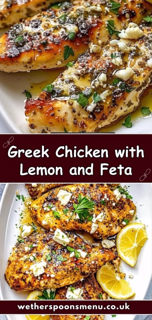 Greek Chicken with Lemon and Feta Recipe