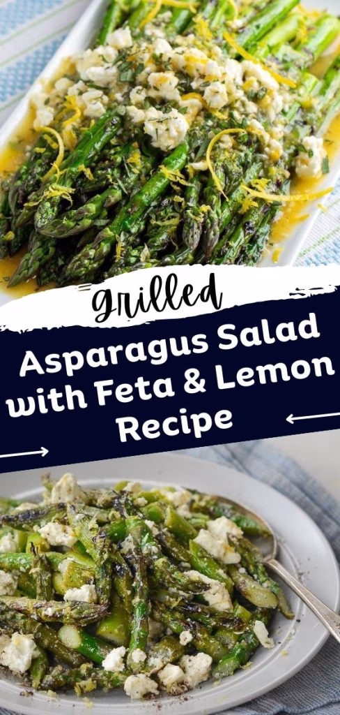 Grilled Asparagus Salad with Feta & Lemon Recipe