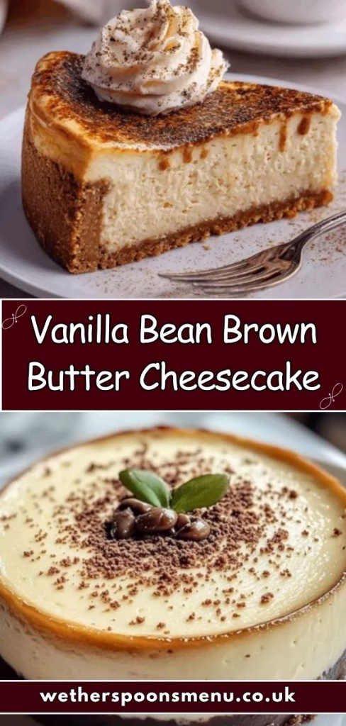 Vanilla Bean Brown Butter Cheesecake Recipe
