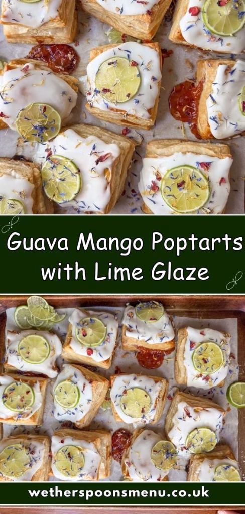 Guava Mango Poptarts with Lime Glaze Recipe