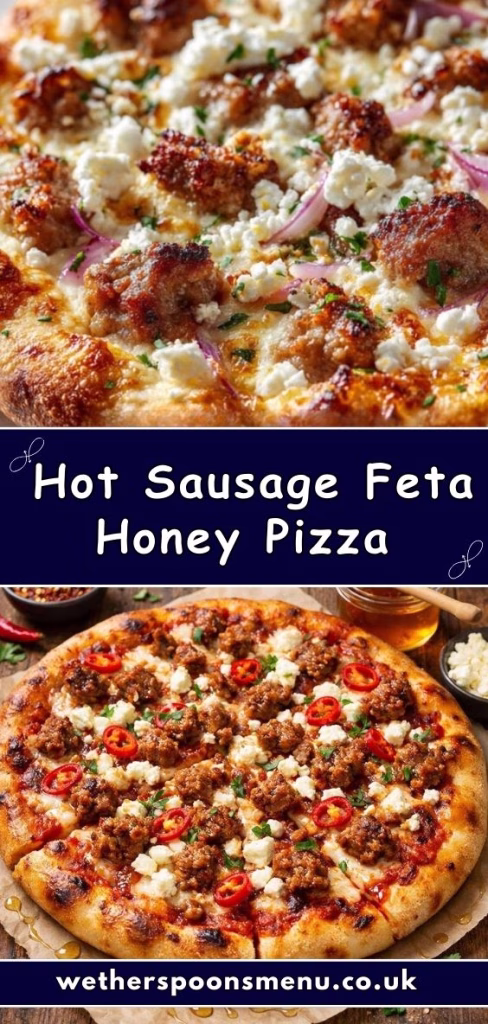 Hot Sausage Feta Honey Pizza Recipe
