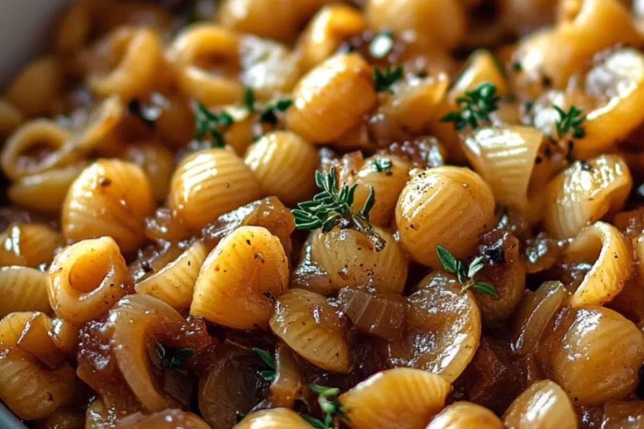 French Onion Soup Pasta Recipe