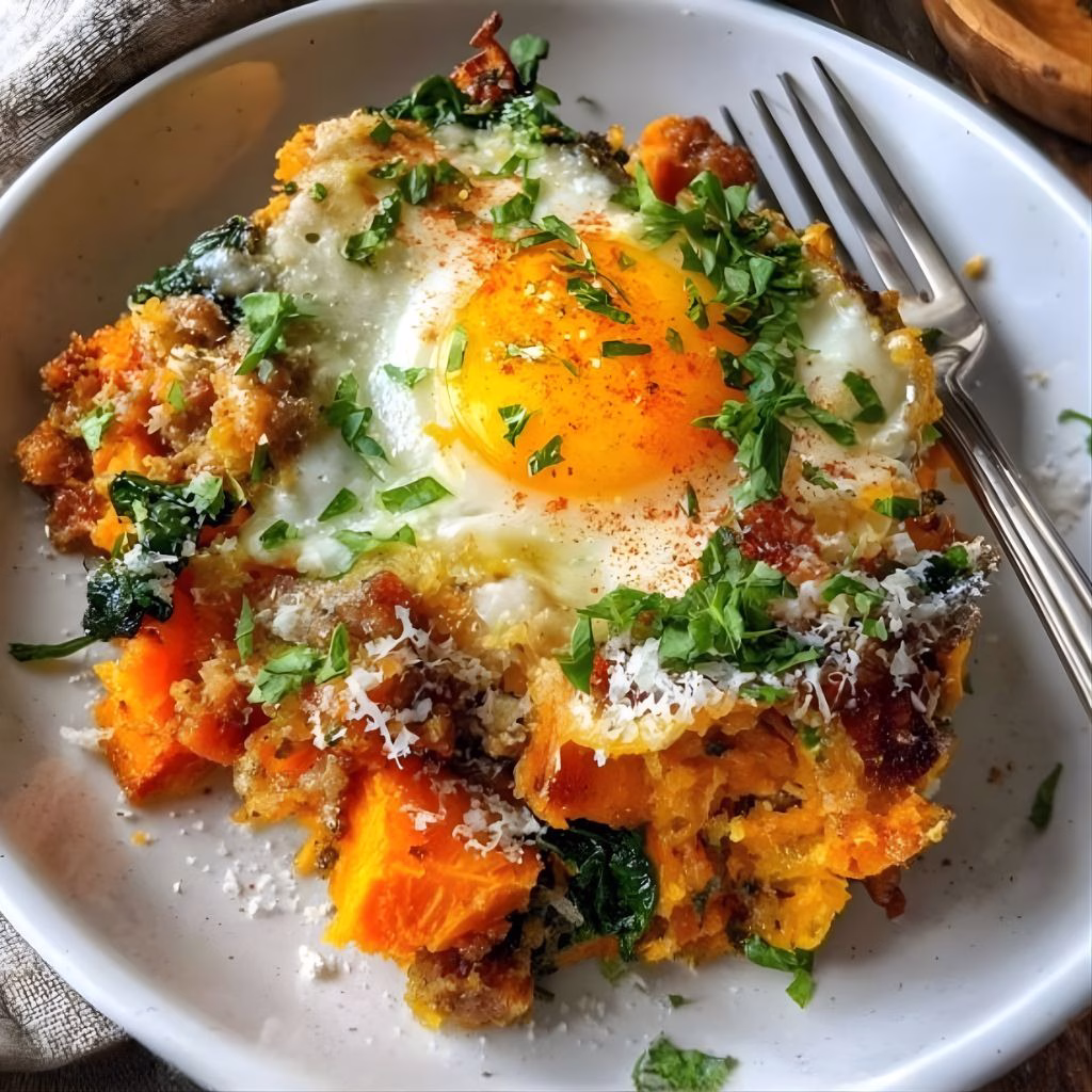 Protein-Packed Sweet Potato Egg Casserole Recipe