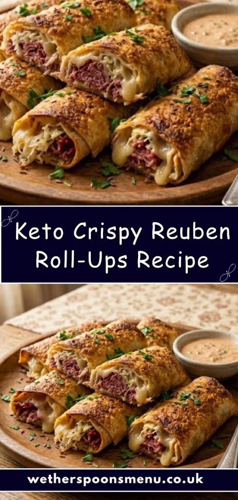 Keto Crispy Reuben Roll-Ups Recipe