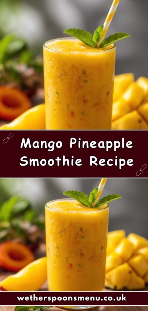 Mango Pineapple Smoothie Recipe
