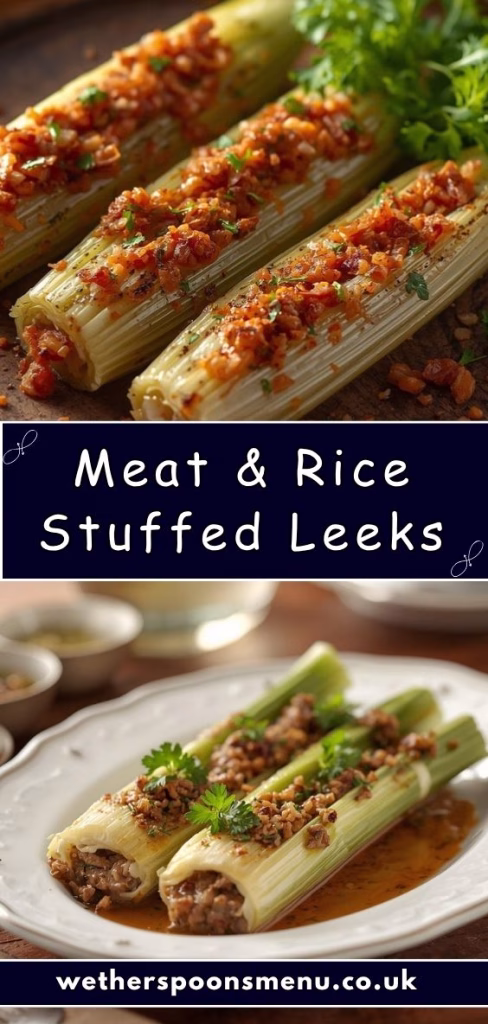 Meat & Rice Stuffed Leeks Recipe