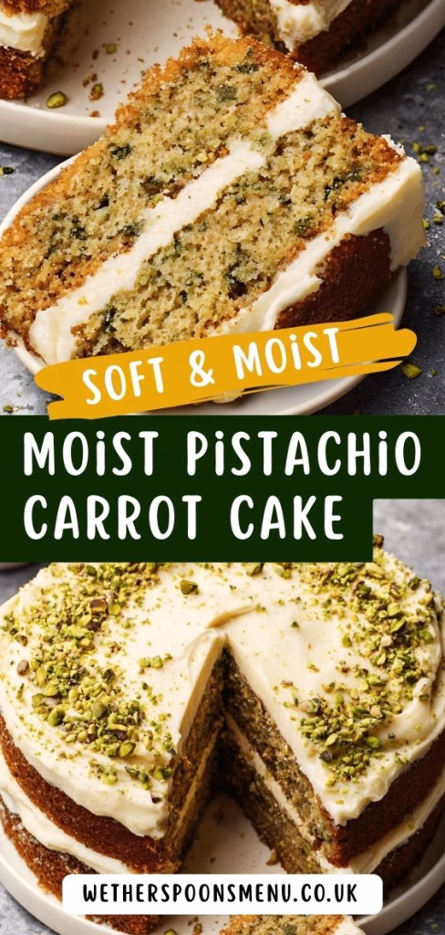 Moist Pistachio Carrot Cake Recipe 