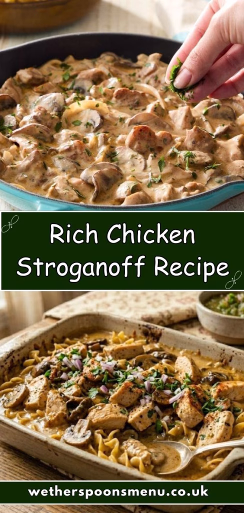 Rich Chicken Stroganoff Recipe 