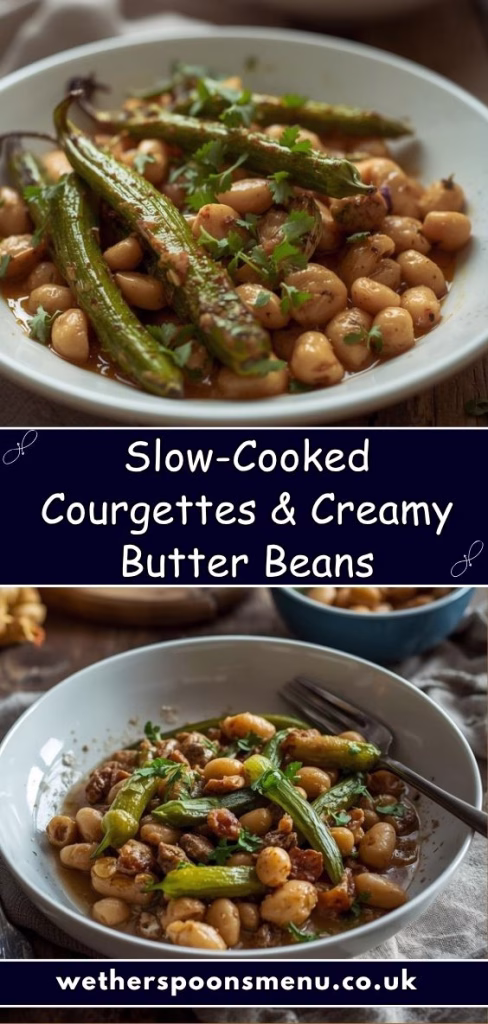 Slow-Cooked Courgettes & Creamy Butter Beans Recipe