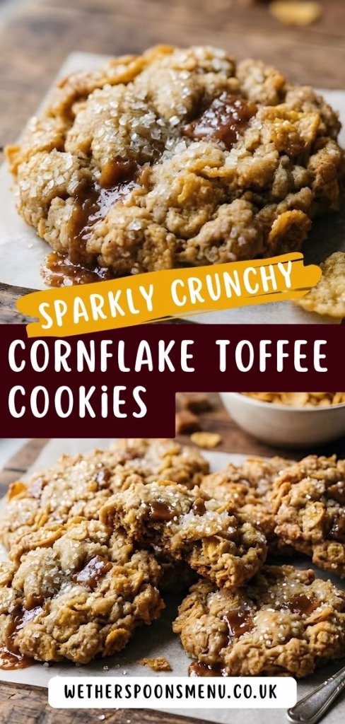 Sparkly Crunchy Cornflake Toffee Cookies Recipe