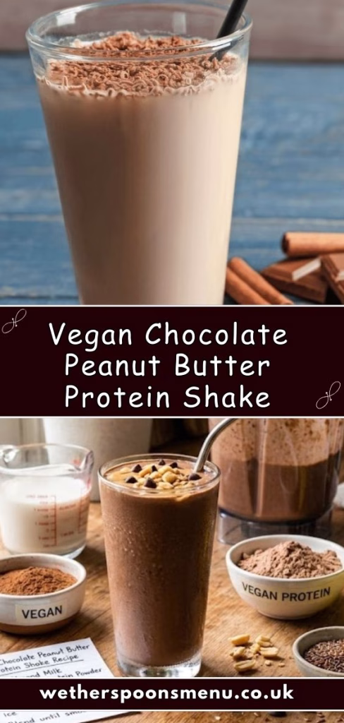 Vegan Chocolate Peanut Butter Protein Shake Recipe