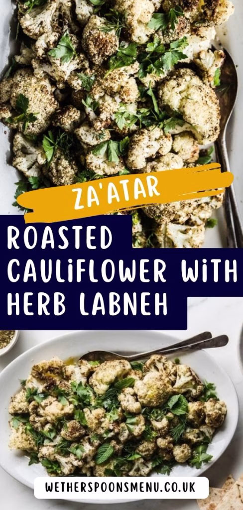 Za'atar Roasted Cauliflower with Herb Labneh Recipe