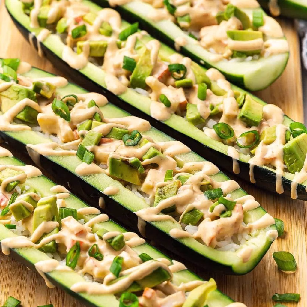 Cucumber Sushi Boats Recipe