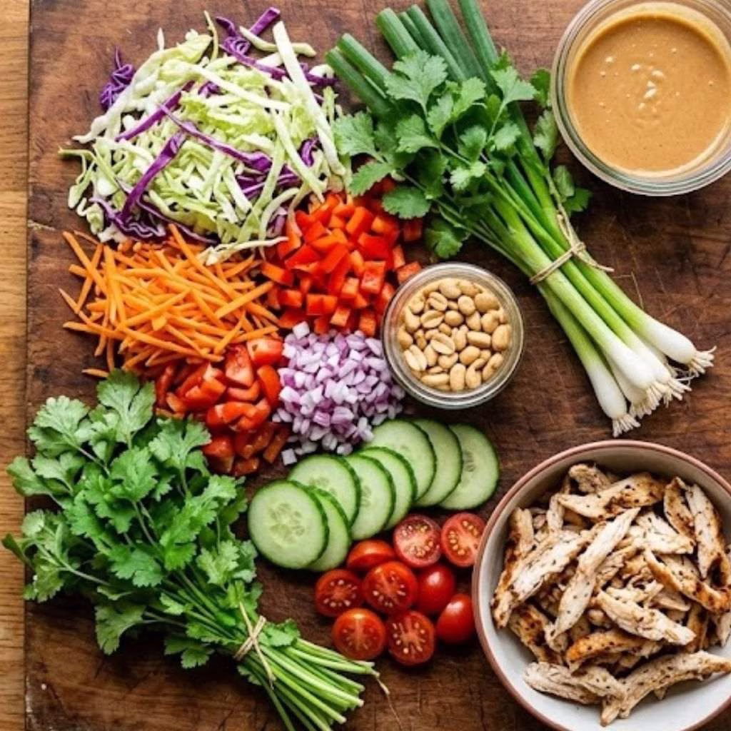 Chopped Thai Crunch Chicken Salad Recipe