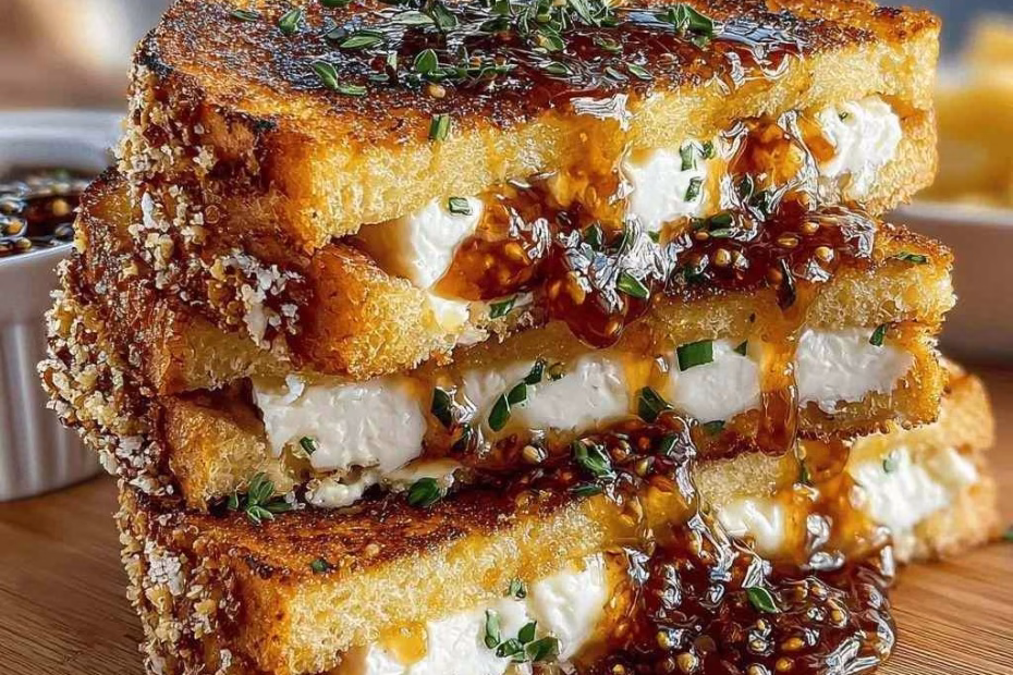 Grilled Fig Jam Sandwich Melt Recipe