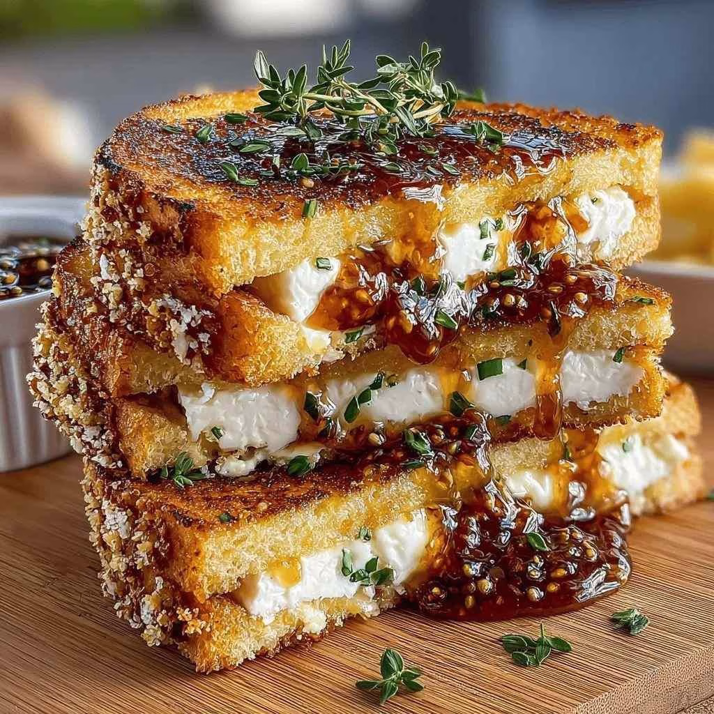 Grilled Fig Jam Sandwich Melt Recipe