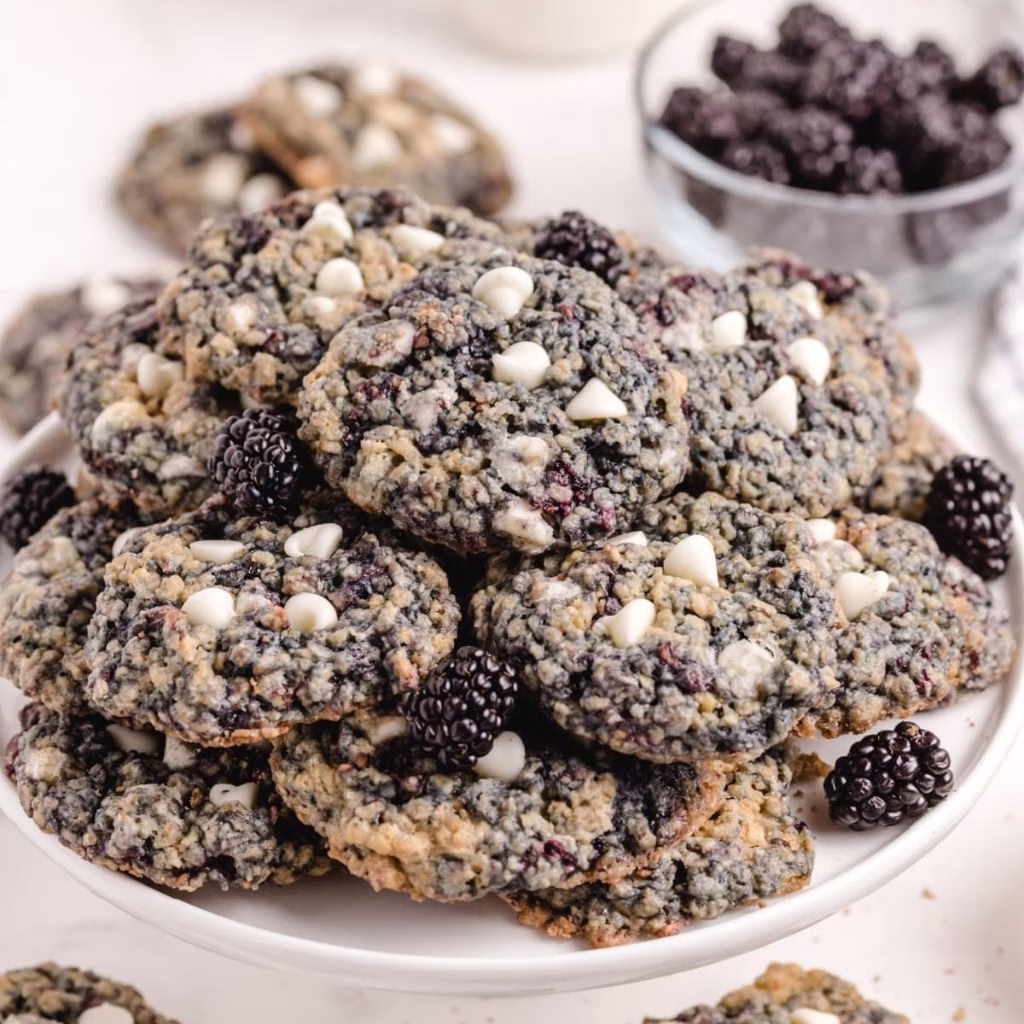 Blackberry Cream Oatmeal Sandwich Cookies Recipe