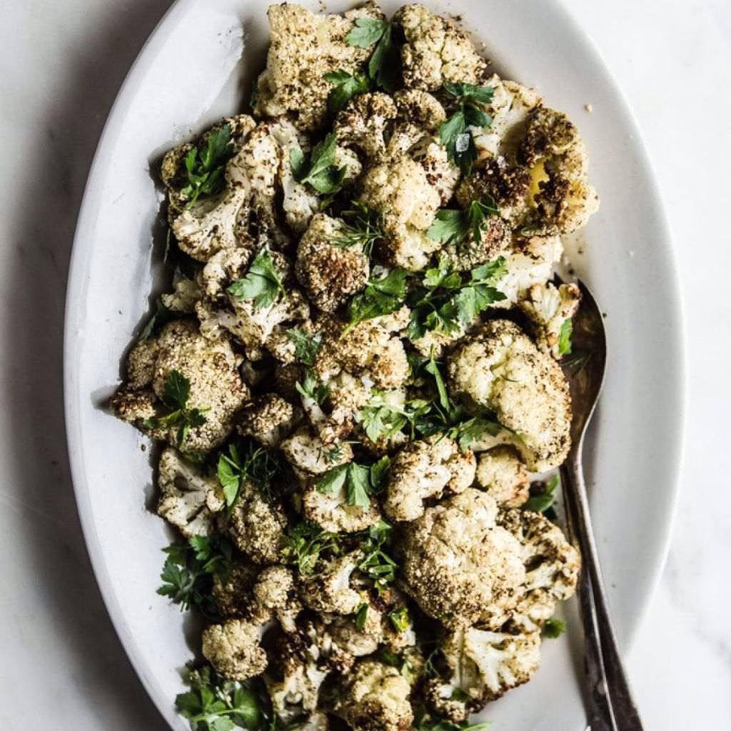 Za'atar Roasted Cauliflower with Herb Labneh Recipe
