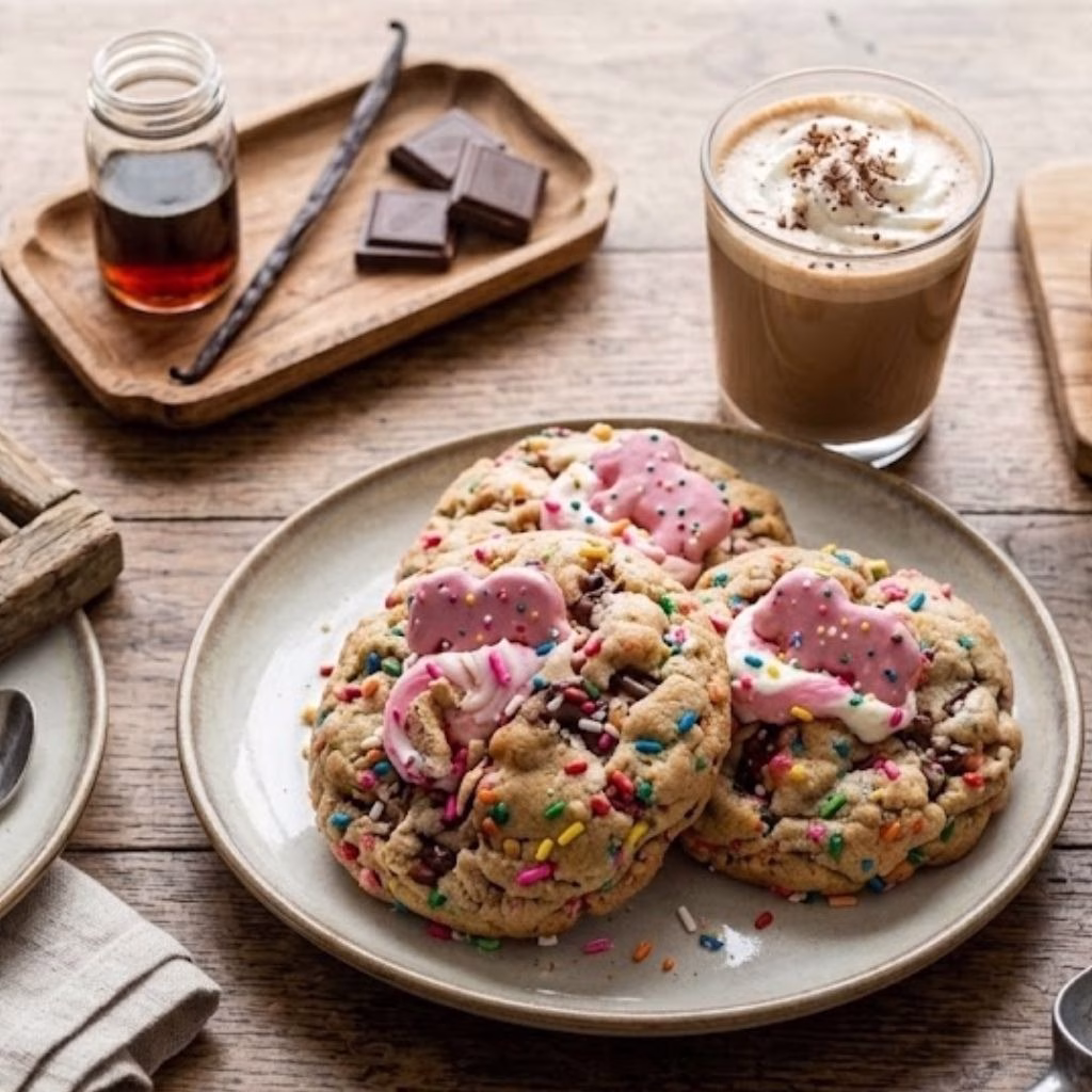 Levain Bakery-Style Circus Animal Sprinkle Cookies Recipe