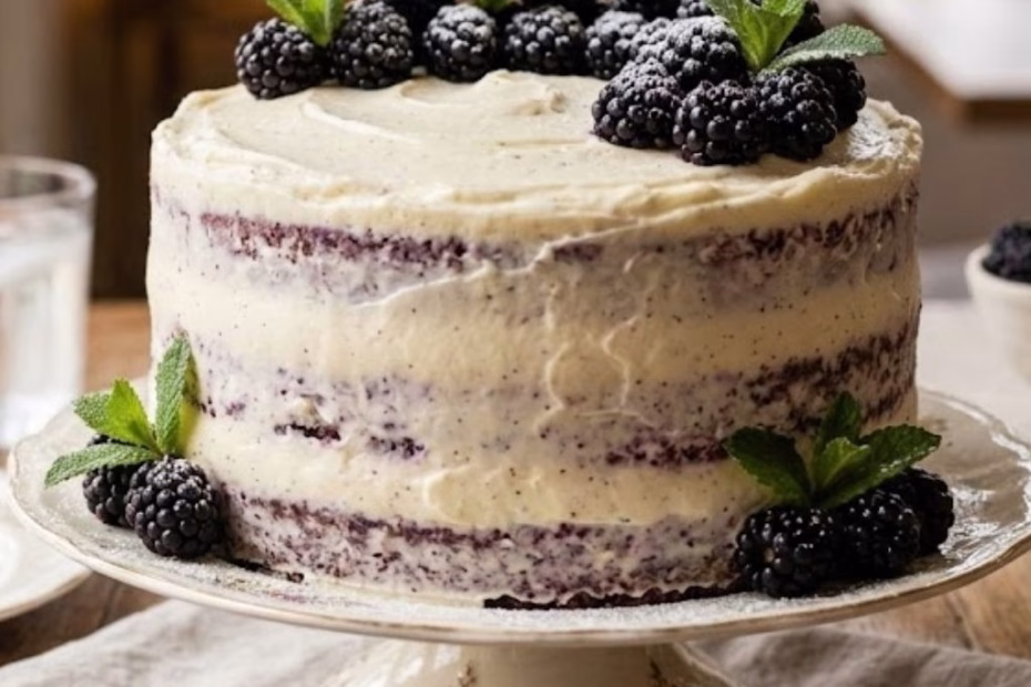 Blackberry Mascarpone Cake Recipe