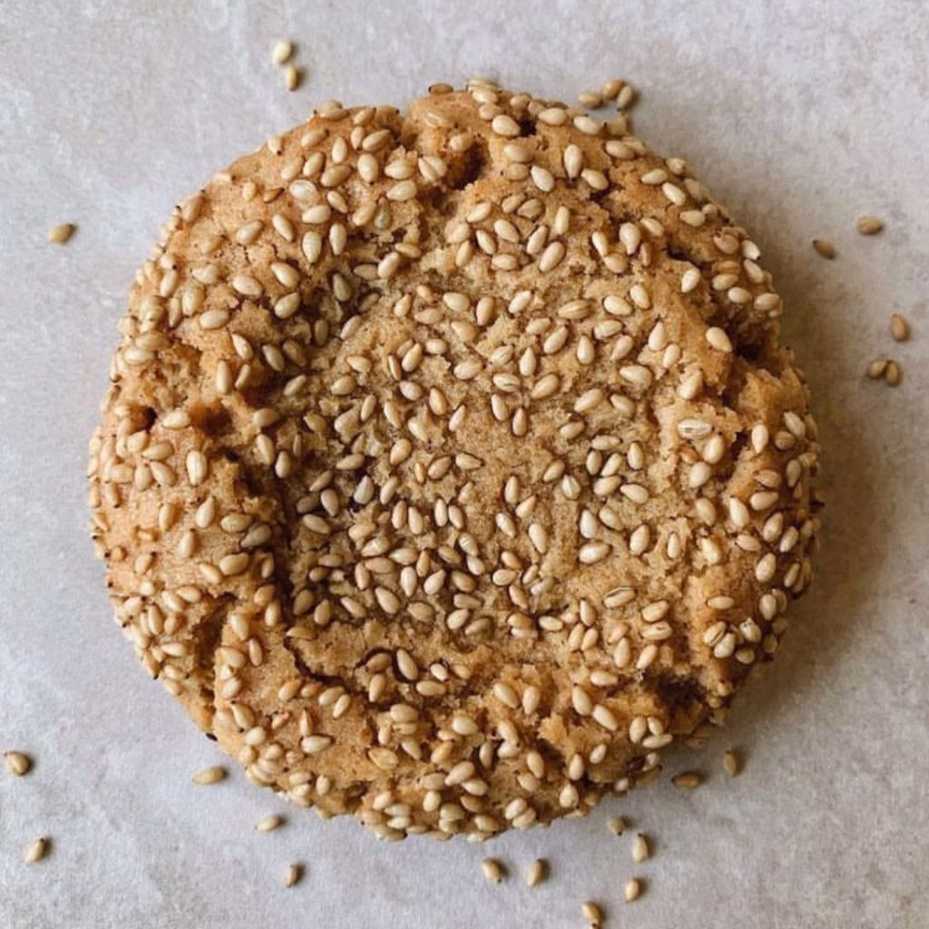 Chewy Brown Sugar Toasted Sesame Cookies