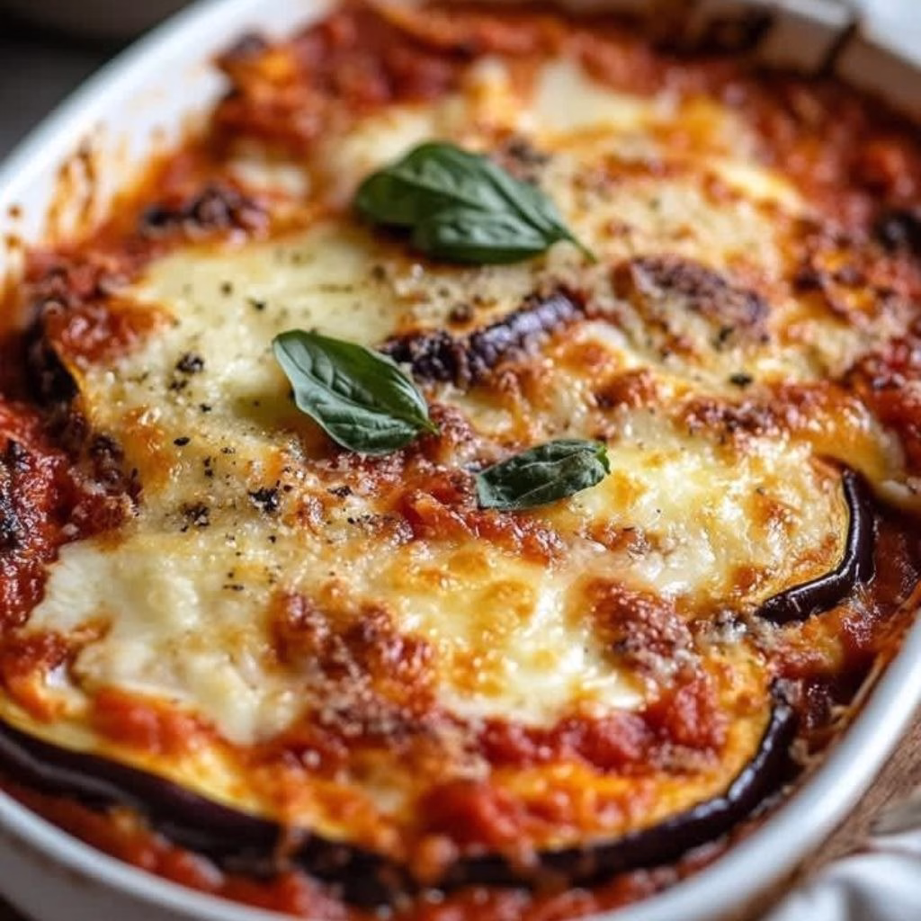 Aubergine Lentil Parmigiana Recipe