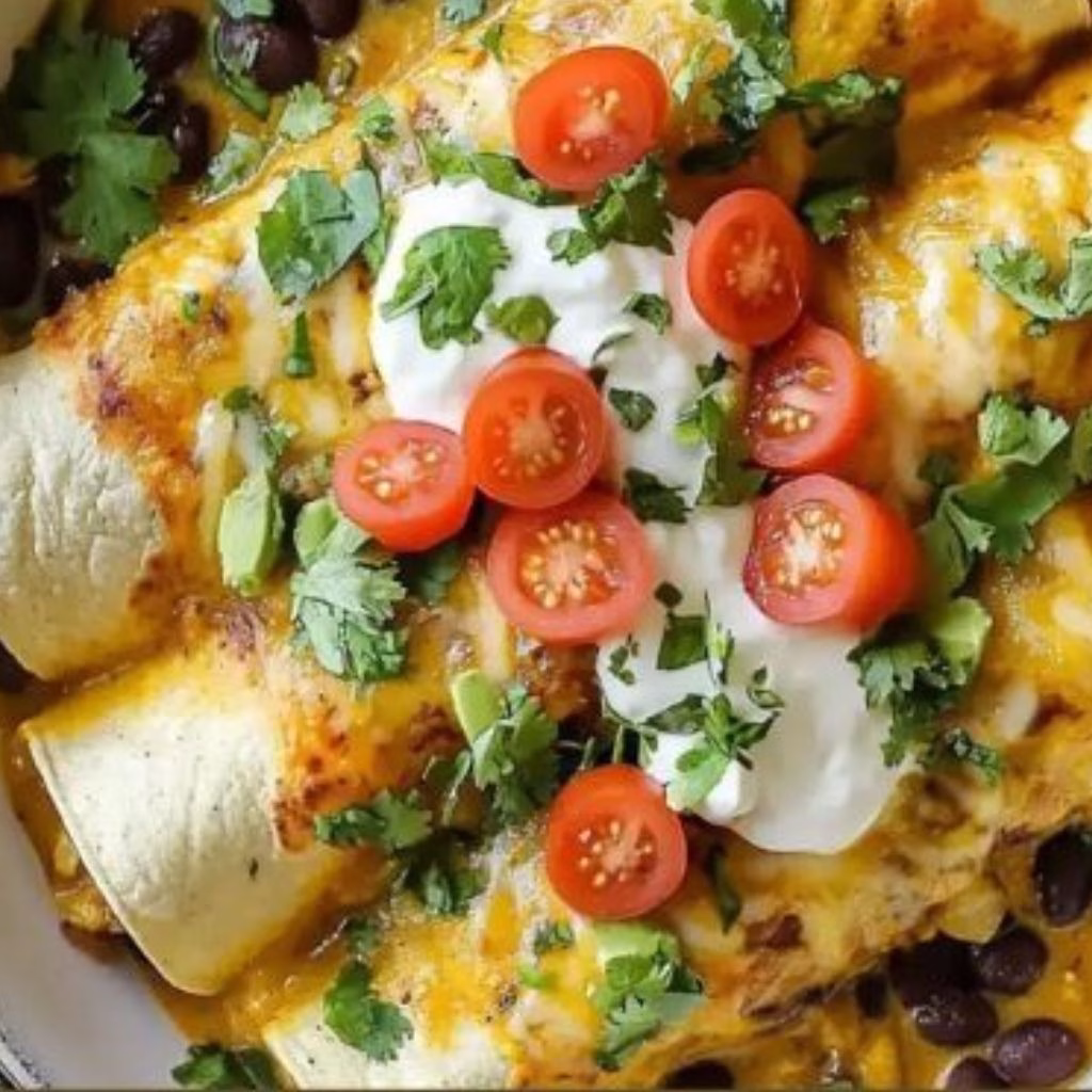 Poblano Pumpkin Seed Enchiladas with Black Beans Recipe
